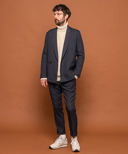 MR.OLIVE / RETRO POLYESTER TWILL / 2B DOUBLE BREASTED JACKET / ミスターオリーブ / レトロポリエステルツイル / 2Bダブルブレステッドジャケット