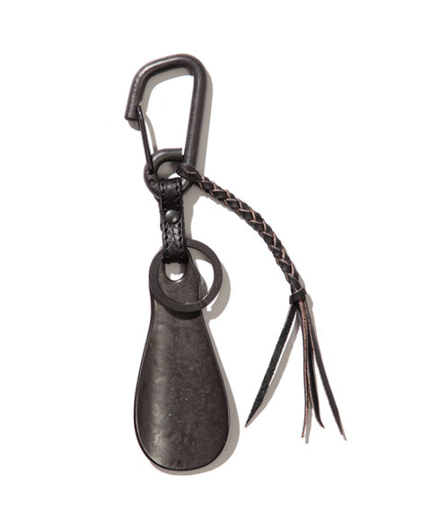 MR.OLIVE E.O.I / POLISHED STEER LEATHER / BRASS SHOE HORN KEY RING / ミスターオリーブイーオーアイ / 牛革と真鍮のシューホーンキーリング