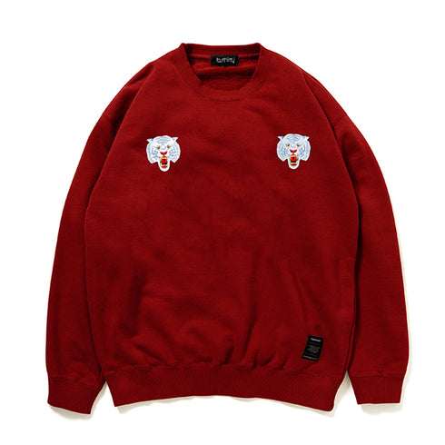 430 fourthirty/TM WHITE TIGER C/N SWEAT C/N SWEAT/430 フォーサーティー タンメン ホワイト タイガー クルーネック スウェット