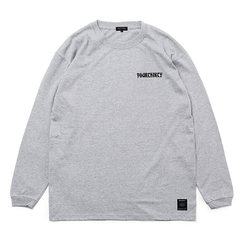 430 fourthirty/PF GLOBE MAP L/S TEE フォーサーティー/ポップ グローブ マップ ロングスリーブ Tシャツ