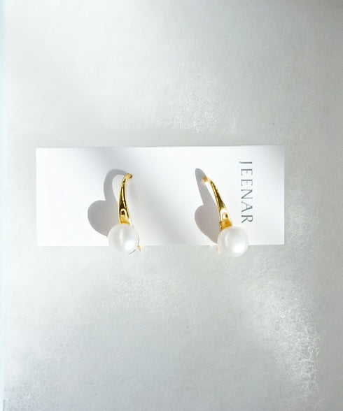 JEENAR OKINAWA 天然石 淡水パール ピアス