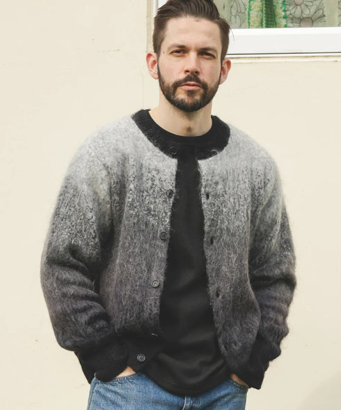 MR.OLIVE / GRADATION MOHAIR KNIT / 6-BUTTON CARDIGAN / ミスターオリーブ/ グラデーションモヘアニット / 6ボタンカーディガン