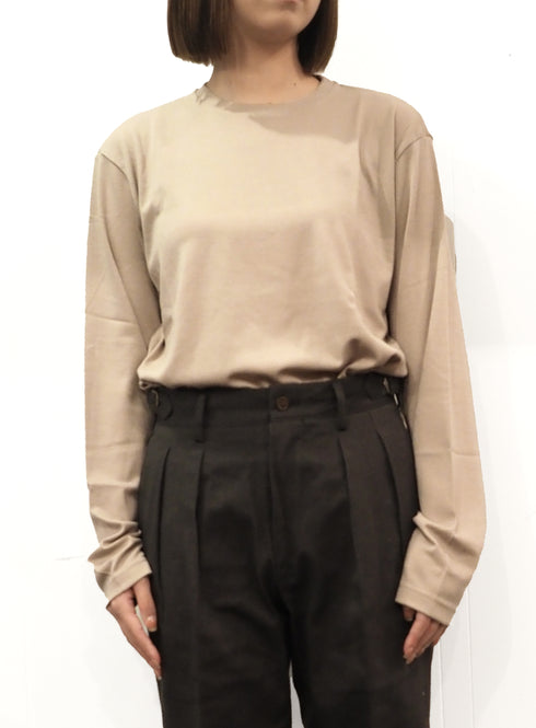 C/O. 尾州ウールクルーネックカットソー/Bishu wool crew neck T-shirt