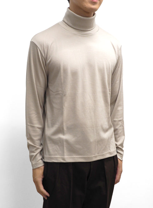 C/O. 尾州ウールハイネックカットソー/Bishu wool high neck T-shirt