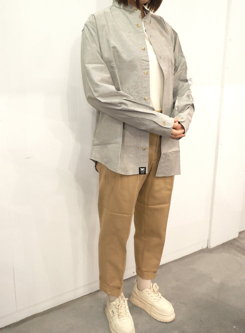 C/O. オックスフォードスタンドカラーシャツ