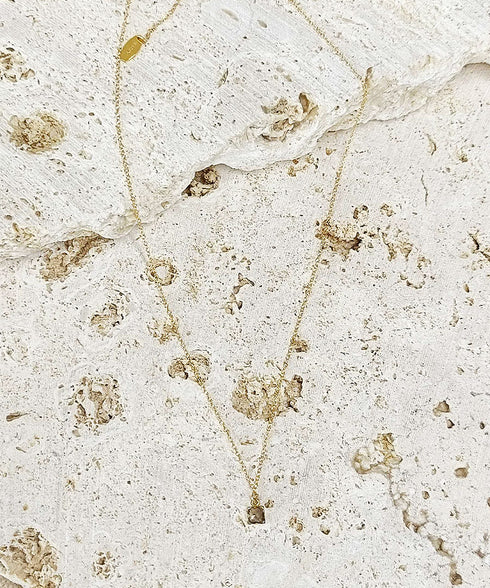 JEENAR OKINAWA 天然石 ネックレス スモーキークォーツ(K14GOLD FILLED)