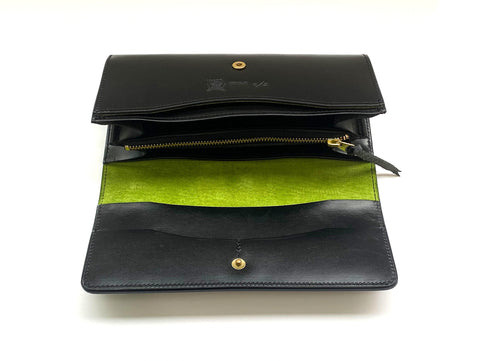 C/O. バイカラーレザーロングウォレット/Bicolor leather long wallet