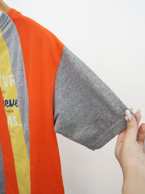 mooon/remake T-shirt orange ムーン/リメイク Tシャツ オレンジ