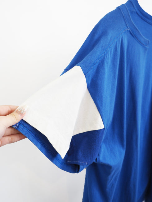 mooon/remake T-shirt blue ムーン/リメイク Tシャツ ブルー