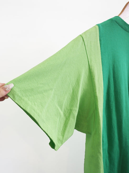 mooon/remake T-shirt green ムーン/リメイク グリーン Tシャツ