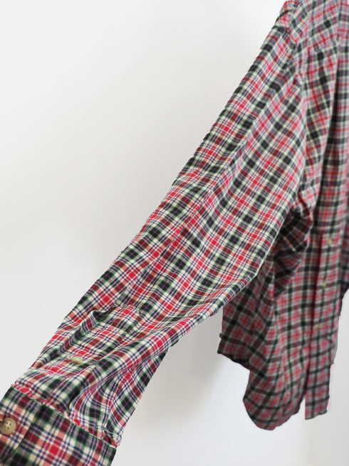 mooon/REMAKE SKIPPER SHIRT E (red) ムーン/リメイクスキッパーシャツE (赤)