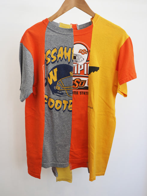 mooon/remake T-shirt orange ムーン/リメイク Tシャツ オレンジ