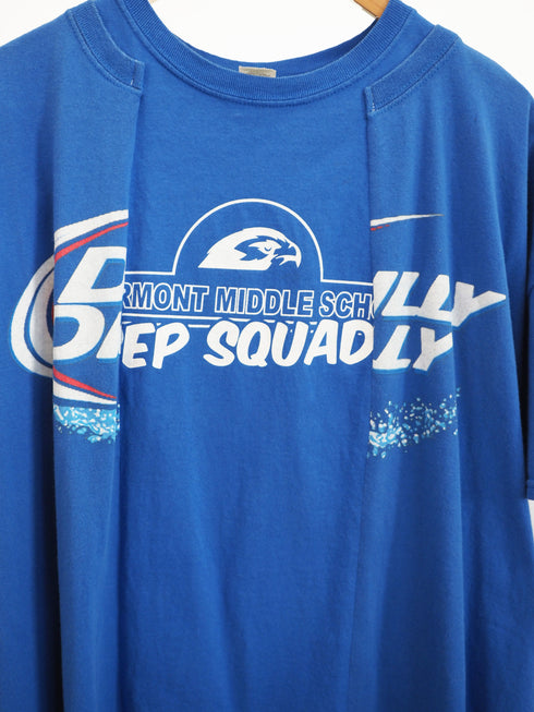 mooon/remake T-shirt blue ムーン/リメイク Tシャツ ブルー