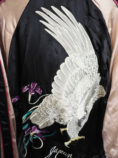 【USED】花旅楽団 スカジャン(鷹)