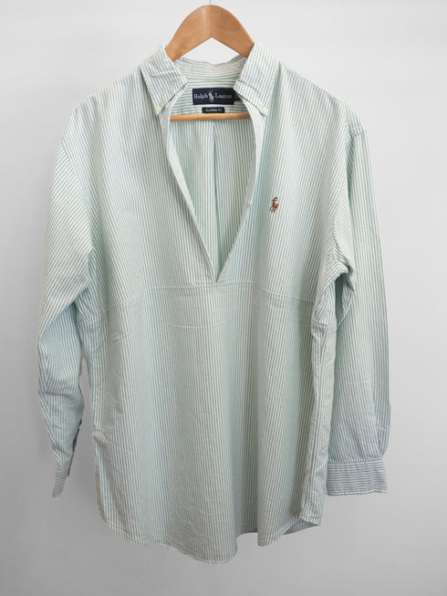 mooon/REMAKE SKIPPER SHIRT E (green) ムーン/リメイクスキッパーシャツE (緑)