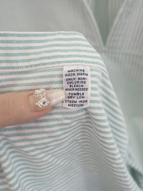 mooon/REMAKE SKIPPER SHIRT E (green) ムーン/リメイクスキッパーシャツE (緑)