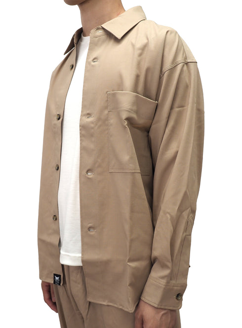 C/O. 尾州ウール ビッグシルエットシャツ/Bishu wool big silhouette shirt