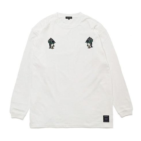 430 fourthirty / MOUNT PENGUIN EMB L/S TEE / フォーサーティ / マウンテンペンギン刺繍ロングスリーブティー