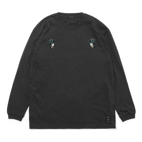 430 fourthirty / MOUNT PENGUIN EMB L/S TEE / フォーサーティ / マウンテンペンギン刺繍ロングスリーブティー