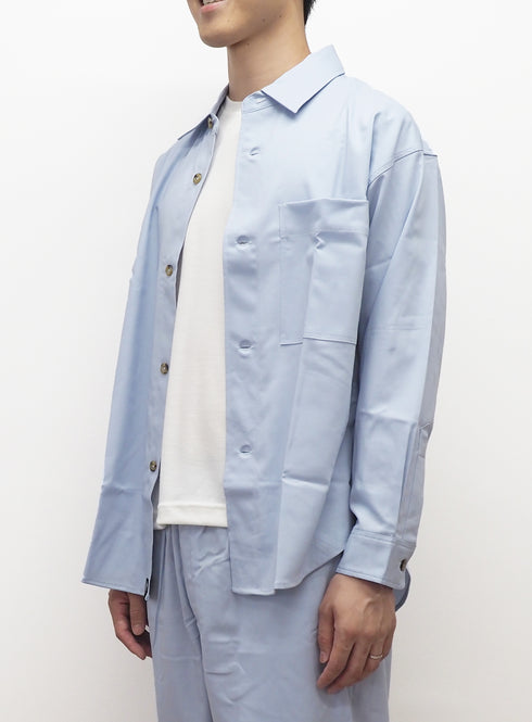 C/O. 尾州ウール ビッグシルエットシャツ/Bishu wool big silhouette shirt