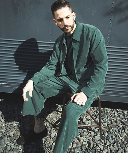 MR.OLIVE / T/R POWDER CLOTH / ZIP UP SHIRT JACKET / ミスターオリーブ / T/Rパウダークロス / ジップアップシャツジャケット
