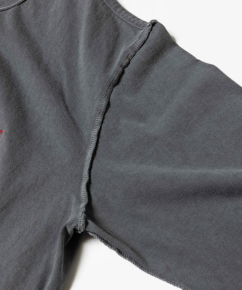 MR.OLIVE / USED12/1 EMERALD COTTON / EMBROIDERY L/S T-SHIRT / ミスターオリーブ / エメラルドコットン / エンブロイダリーユーズドロンT