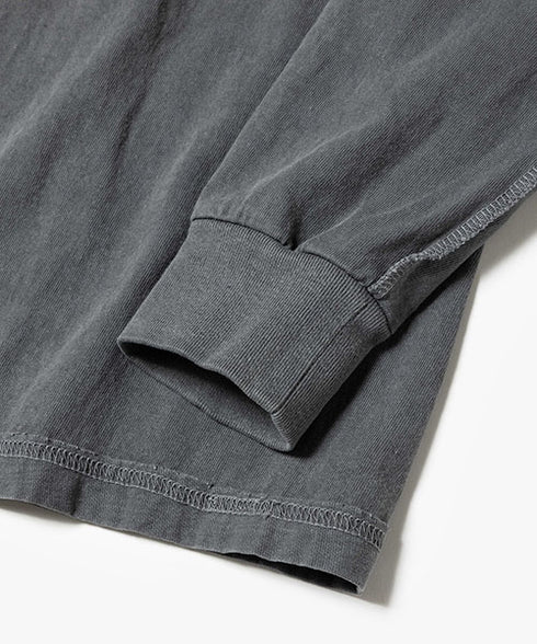 MR.OLIVE / USED12/1 EMERALD COTTON / EMBROIDERY L/S T-SHIRT / ミスターオリーブ / エメラルドコットン / エンブロイダリーユーズドロンT