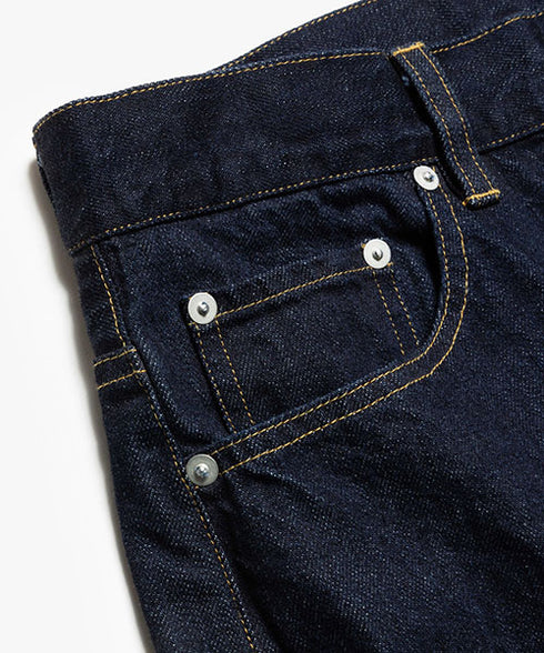 MR.OLIVE / RINSE WASH 12oz CRUNCH DEINIM / 5 POCKET WIDE JEANS / ミスターオリーブ / リンスウォッシュ12オンスクランチデニム / 5ポケットワイドジーンズ