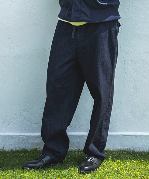 MR.OLIVE/ RINSE WASH 12oz CRUNCH DEINIM / RELAX EASY PANTS / ミスターオリーブ / リンスウォッシュ12オンスクランチデニム / リラックスイージーパンツ