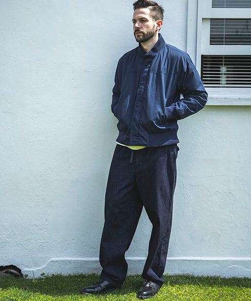 MR.OLIVE/ RINSE WASH 12oz CRUNCH DEINIM / RELAX EASY PANTS / ミスターオリーブ / リンスウォッシュ12オンスクランチデニム / リラックスイージーパンツ