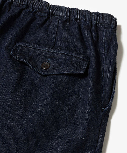 MR.OLIVE/ RINSE WASH 12oz CRUNCH DEINIM / RELAX EASY PANTS / ミスターオリーブ / リンスウォッシュ12オンスクランチデニム / リラックスイージーパンツ