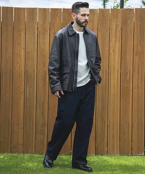 MR.OLIVE/HAIR SHEEP SOFT LEATHER / TYPE M421A FLIGHT JACKET