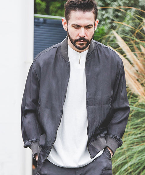 MR.OLIVE / PIGMENT CUPRA MA-1 JACKET / ミスターオリーブ / ピグメントキュプラ MA-1ジャケット