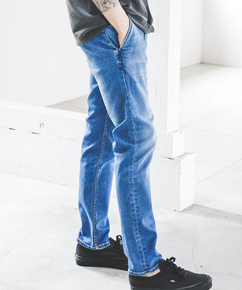 MR.OLIVE / SUPER STRETCH DENIM / USED WASH SLIM PANTS / ミスターオリーブ / スーパーストレッチデニム / ユーズドウォッシュスリムパンツ