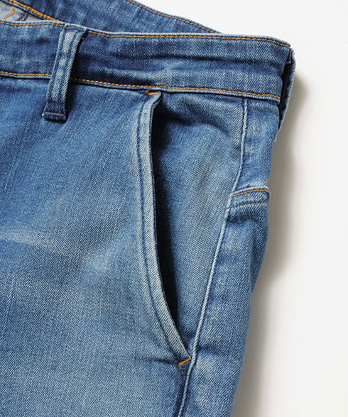 MR.OLIVE / SUPER STRETCH DENIM / USED WASH SLIM PANTS / ミスターオリーブ / スーパーストレッチデニム / ユーズドウォッシュスリムパンツ