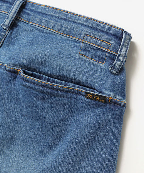 MR.OLIVE / SUPER STRETCH DENIM / USED WASH SLIM PANTS / ミスターオリーブ / スーパーストレッチデニム / ユーズドウォッシュスリムパンツ