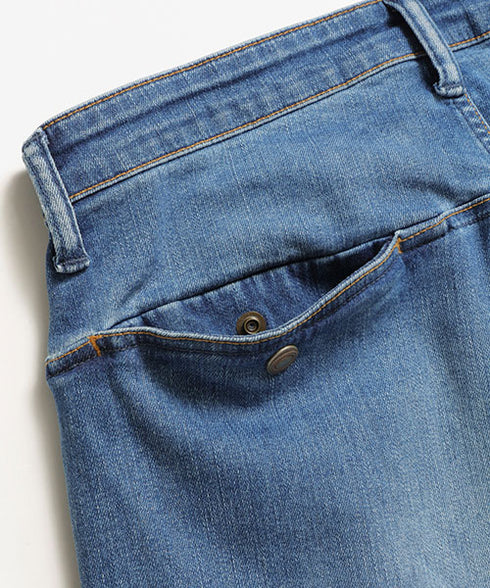 MR.OLIVE / SUPER STRETCH DENIM / USED WASH SLIM PANTS / ミスターオリーブ / スーパーストレッチデニム / ユーズドウォッシュスリムパンツ