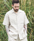 MR.OLIVE / FRENCH LINEN WASHABLE / OPEN COLLAR SHIRT / ミスターオリーブ / フレンチリネンウォッシャブル / オープンカラーシャツ