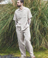 MR.OLIVE / FRENCH LINEN WASHABLE / OPEN COLLAR SHIRT / ミスターオリーブ / フレンチリネンウォッシャブル / オープンカラーシャツ