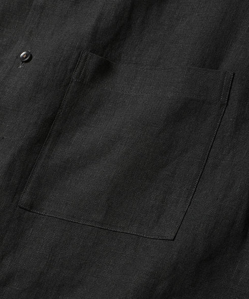 MR.OLIVE / FRENCH LINEN WASHABLE / OPEN COLLAR SHIRT / ミスターオリーブ / フレンチリネンウォッシャブル / オープンカラーシャツ