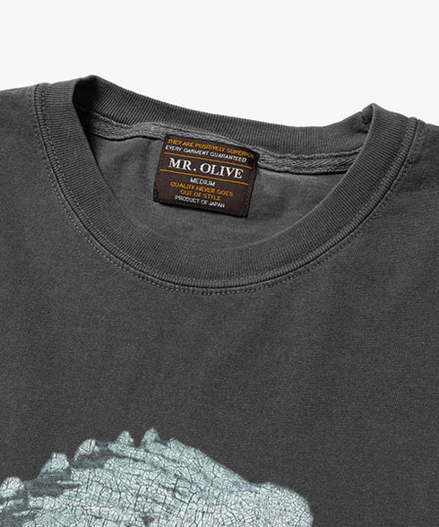 MR.OLIVE / INDIAN MOTOCYCLE COLLABORATION / USED PRINT T-SHIRT TYPE-C / INDIAN MOTOCYCLE / ミスターオリーブ / コラボレーション / ユーズドプリントTシャツ TYPE-C