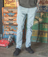MR.OLIVE / SUPER STRETCH DENIM BLEACH CUT SLIM PANTS / ミスターオリーブ / スーパーストレッチデニム ブリーチカットスリムパンツ