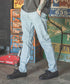 MR.OLIVE / SUPER STRETCH DENIM BLEACH CUT SLIM PANTS / ミスターオリーブ / スーパーストレッチデニム ブリーチカットスリムパンツ