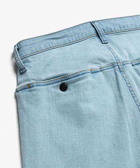 MR.OLIVE / SUPER STRETCH DENIM BLEACH CUT SLIM PANTS / ミスターオリーブ / スーパーストレッチデニム ブリーチカットスリムパンツ