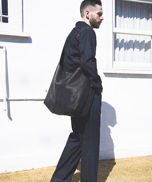 MR.OLIVE E.O.I / WATER PROOF WASHABLE LEATHER / BIG SHOULDER BAG / ミスターオリーブ イーオーアイ / ウォータープルーフウォッシャブルレザー / ビッグショルダーバッグ