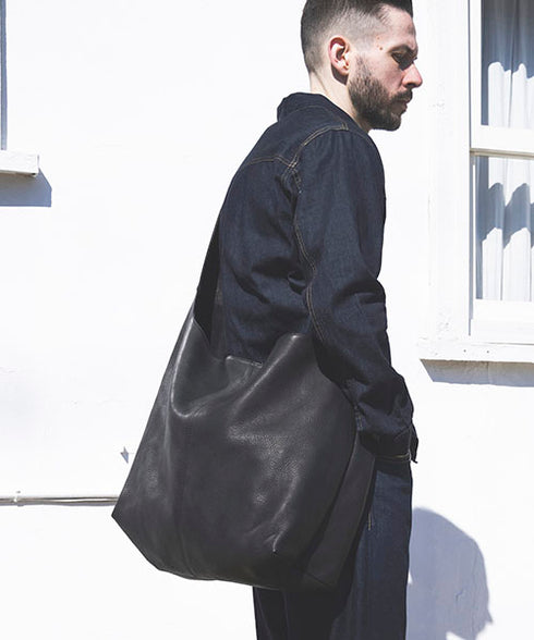 MR.OLIVE E.O.I / WATER PROOF WASHABLE LEATHER / BIG SHOULDER BAG / ミスターオリーブ イーオーアイ / ウォータープルーフウォッシャブルレザー / ビッグショルダーバッグ