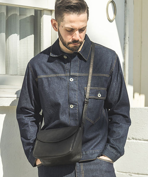 MR.OLIVE E.O.I / IMPERMA-LEATHER / NEAT SHOULDER BAG / ミスターオリーブイーオーアイ / インペルマレザー / ニートショルダーバッグ