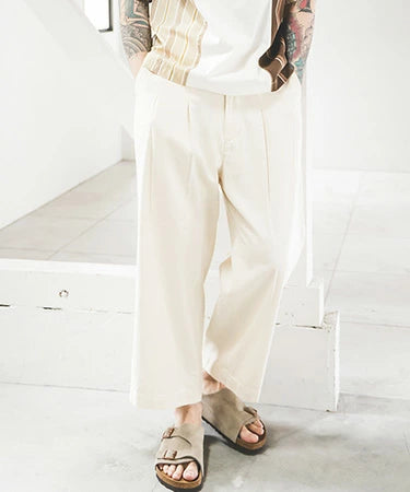 MR.OLIVE / RINSE WASH 8oz DENIM / 2TACK WIDE EASY PANTS / ミスターオリーブ / リンスウォッシュ8オンスデニム / 2タックワイドイージーパンツ