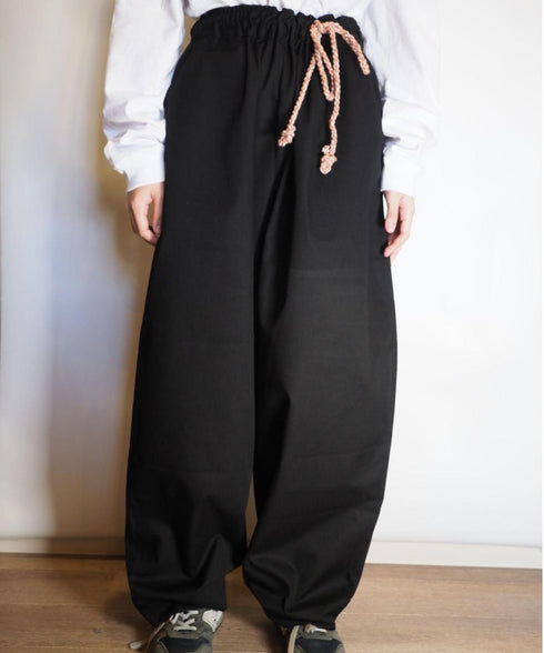 KAIKI/カイキ/コットンレーヨンワイドコクーンパンツ