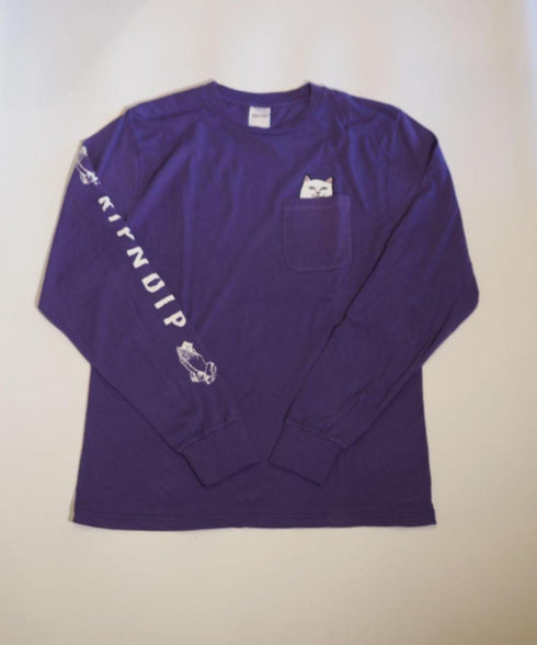 RIPNDIP/LORD NERMAL POCKET L/S TEE リップンディップン/ロードナーマル ポケット ロングスリーブ Tシャツ
